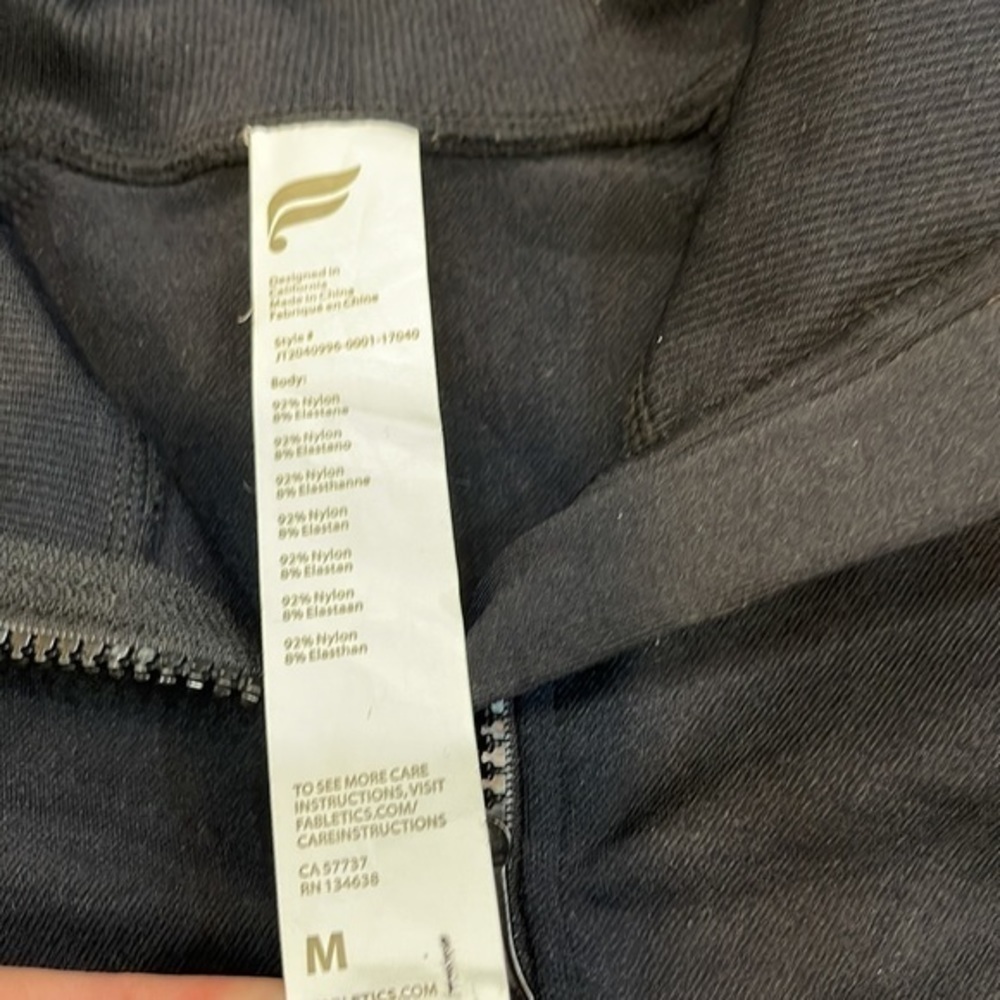 Fabletics Lightweight Long Sleeve Perforated Zip … - image 3